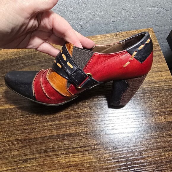 Spring Step L'Artiste Women's Leather Ankle Boots Bootie Size 5.6-6 BOHO - Picture 8 of 14